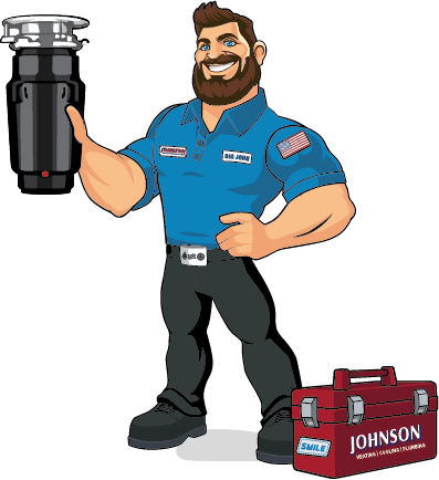 call Johnson Heating, Cooling, and Plumbing for Franklin garbage disposal repair, garbage disposal replacement and installation, and Plumbing repairs